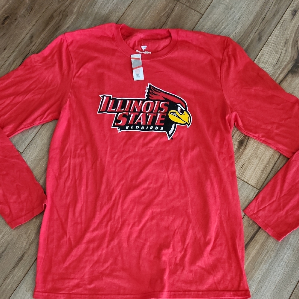Fanatics Illinois State Redbirds Long Sleeve Tee Collegiate Unisex Size M